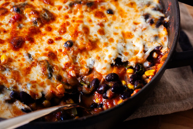 black bean vegetable bake-5
